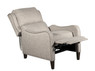 Tommy Hilfiger Eddington Modern Recliner Chair with Nailheads, Classic Beige Melange