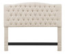 Elle Decor Celeste Queen Size Tufted Headboard in Beige