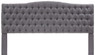 Elle Decor Celeste King Size Tufted Headboard in Gray