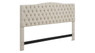 Elle Decor Celeste King Size Tufted Headboard in Beige