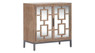 Tommy Hilfiger Hayworth Short Mirrored Accent Cabinet, Ash Gray
