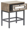 Tommy Hilfiger Hayworth Mirrored Side Table, Ash Gray