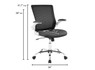 Serta Works Creativity Mesh Office Chair with Chrome Base, Jet Black