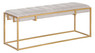 Tommy Hilfiger Ellery Rectangle Bench, Satin Gold