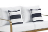 Elle Decor Mirabelle Outdoor Sofa, French Gold