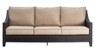 Serta Tahoe Outdoor Three Seater Sofa, Terra Brown Wicker