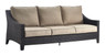 Serta Tahoe Outdoor Three Seater Sofa, Terra Brown Wicker