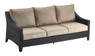Serta Tahoe Outdoor Three Seater Sofa, Terra Brown Wicker