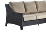 Serta Tahoe Outdoor Three Seater Sofa, Terra Brown Wicker