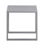 Elle Decor Tropez Outdoor Side Table, French Gray Pebbled Glass