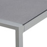 Elle Decor Tropez Outdoor Side Table, French Gray Pebbled Glass