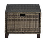 Tommy Hilfiger Oceanside Outdoor Side Table with Storage, Coastal Gray Wicker