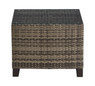Tommy Hilfiger Oceanside Outdoor Side Table with Storage, Coastal Gray Wicker