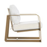 Elle Decor Mirabelle Outdoor Arm Chair, French Gold