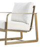 Elle Decor Mirabelle Outdoor Arm Chair, French Gold