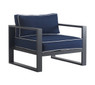 Tommy Hilfiger Monterey Outdoor Arm Chair, Gray Gunmetal