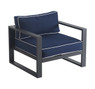 Tommy Hilfiger Monterey Outdoor Arm Chair, Gray Gunmetal
