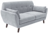 Elle Decor 61" Mid-Century Modern Amelie Loveseat in Light Gray