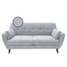 Elle Decor 61" Mid-Century Modern Amelie Loveseat in Light Gray