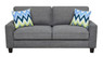 Serta Astoria 61" Loveseat in Light Gray