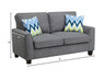 Serta Astoria 61" Loveseat in Light Gray