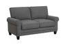 Serta Copenhagen 61" Loveseat in Gray
