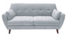 Elle Decor 73" Mid-Century Modern Amelie Sofa in Light Gray