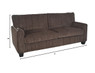 Serta Palisades 78" Sofa in Brown
