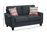 Serta Astoria 73" Sofa in Charcoal
