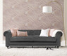 Elle Decor Amery Tufted Sofa, Velvet, French Gunmetal