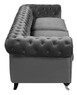 Elle Decor Amery Tufted Sofa, Velvet, French Gunmetal