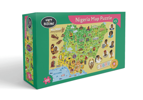 Nigeria Map Giant Jigsaw Puzzle  Alt tag:
