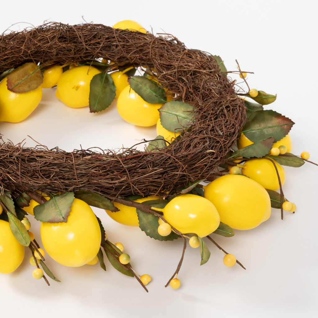 LEMON LEAF WREATH - 18 INCH