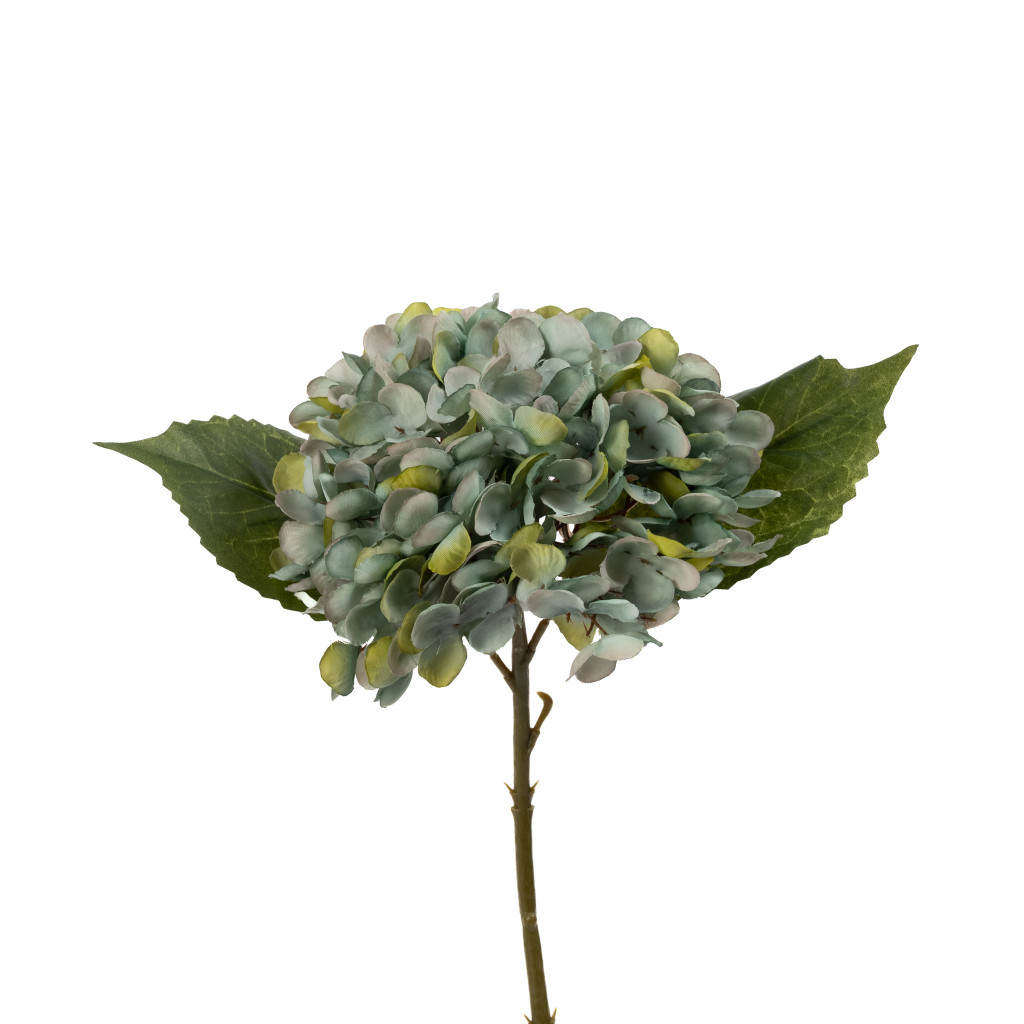 FAUX HYDRANGEA PICK - BLUE - 13 INCH
