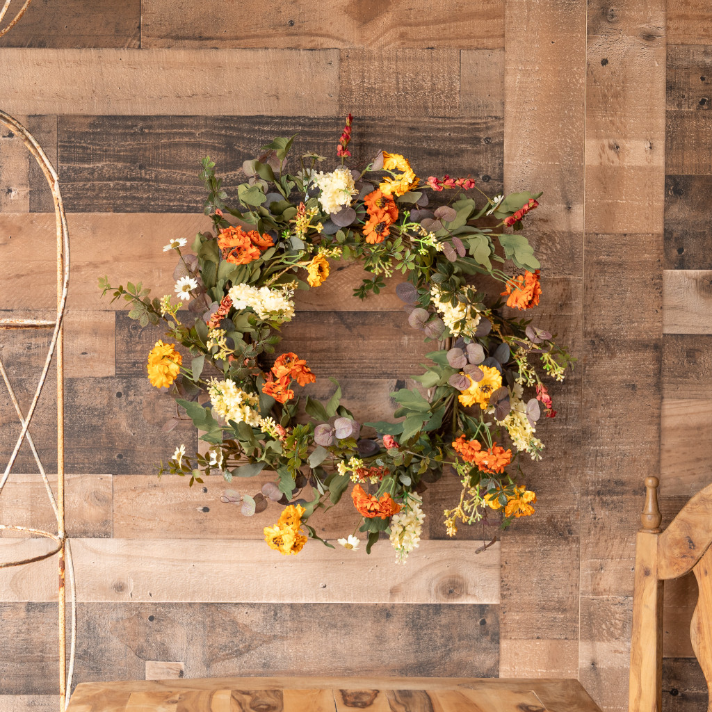 AUTUMN FIELDS WREATH - 22 INCH