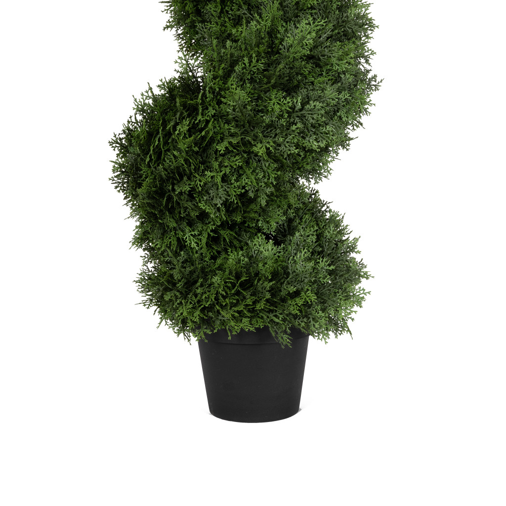 UV CYPRESS SPIRAL 48 INCH TOPIARY