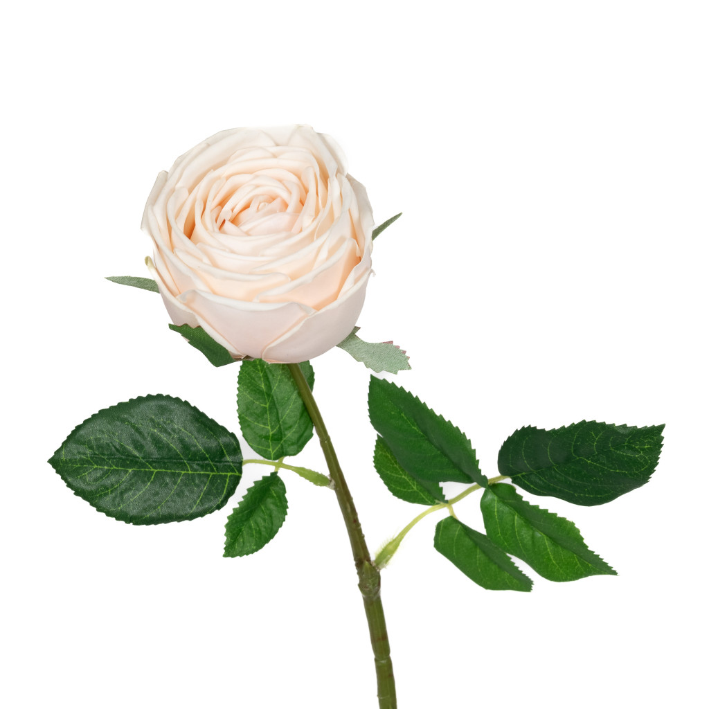 REAL TOUCH GARDEN ROSE - CHAMPAGNE 17 INCH