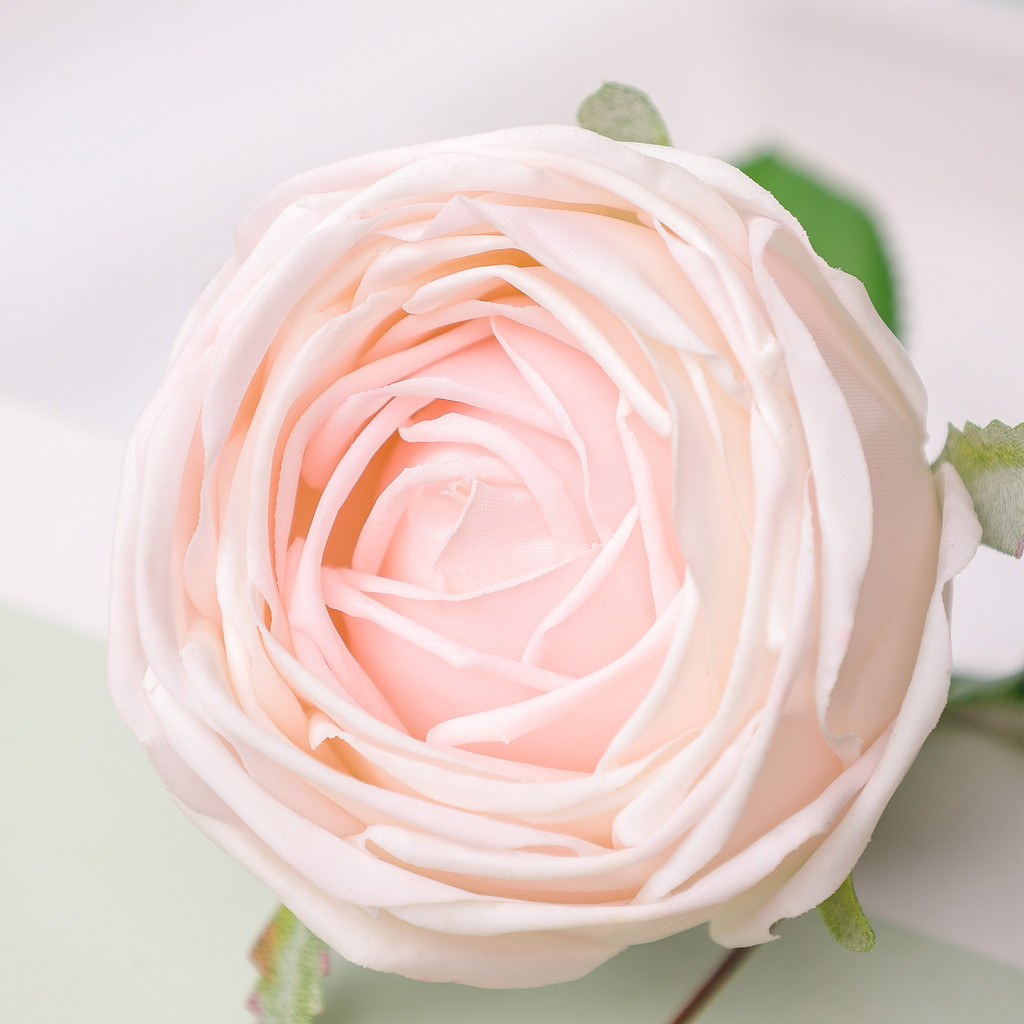 REAL TOUCH GARDEN ROSE - SOFT PINK 17 INCH