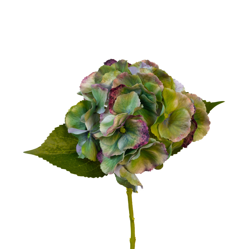 REAL TOUCH HYDRANGEA - ANTIQUE GREEN  - 6 INCH X 14 INCH