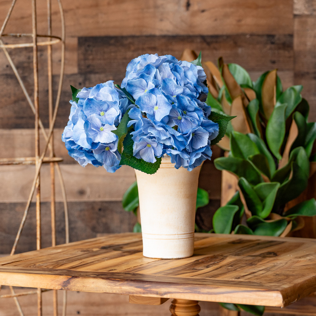 REAL TOUCH HYDRANGEA - BLUE - 6 INCH X 14 INCH