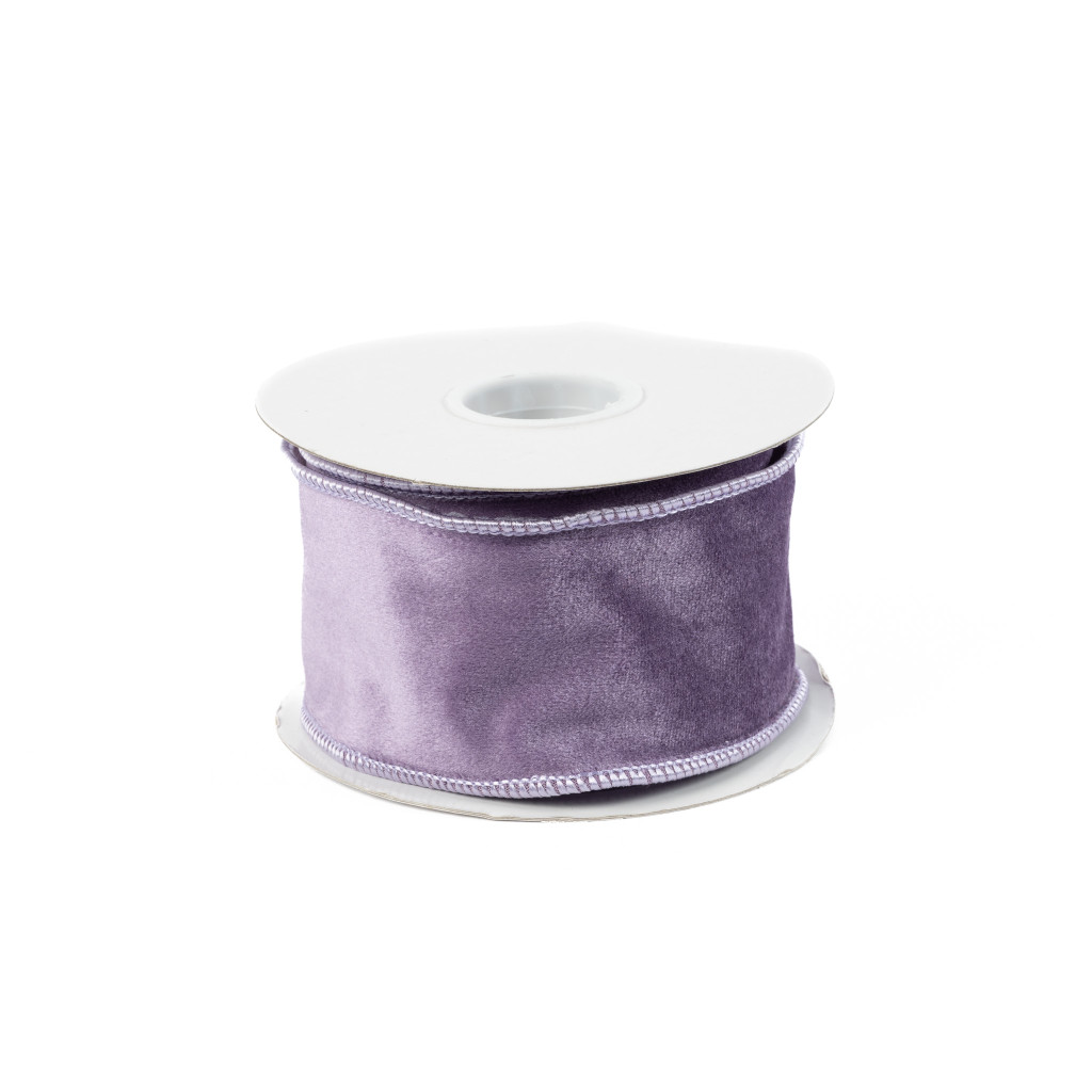 VELVET RIBBON 2.5" X 10 YD - LILAC