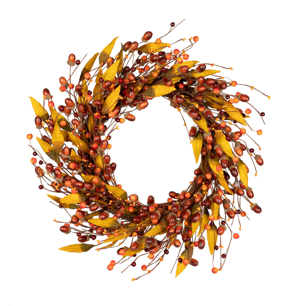 ACORN HARVEST WREATH - 24 INCH