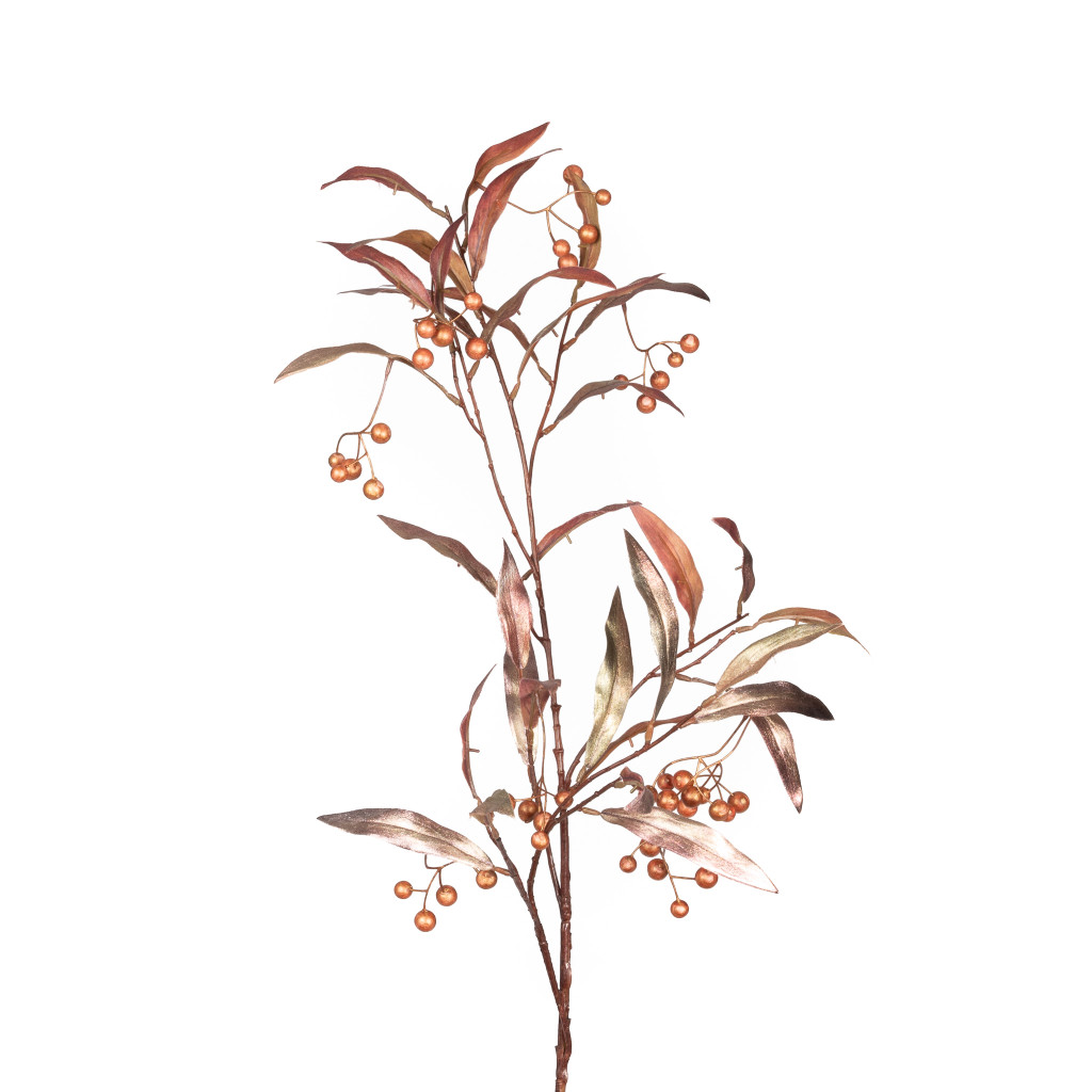 OMBRE BERRY SPRAY - BROWN AND GOLD - 34 INCH