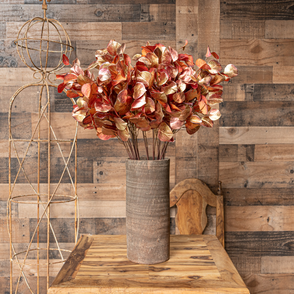 OMBRE LEAF SPRAY - PINK AND GOLD - 30 INCH