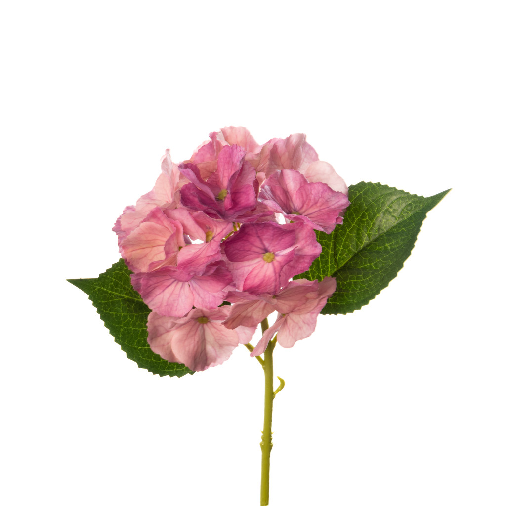 REAL TOUCH HYDRANGEA -  PLUM - 14 INCH