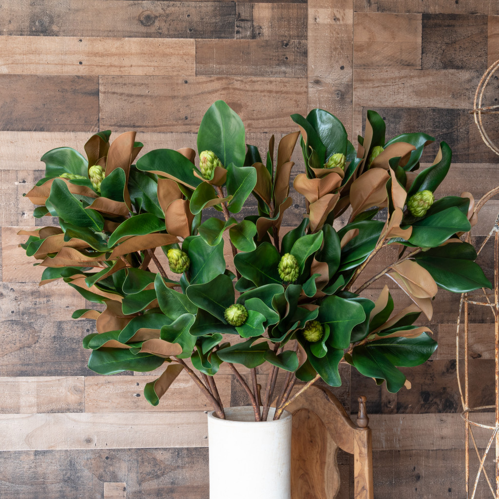 MAGNOLIA LEAF BRANCH - 44 INCH