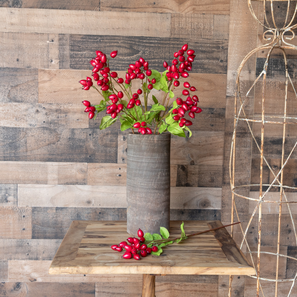 ROSE HIP SPRAY 25 INCH RED