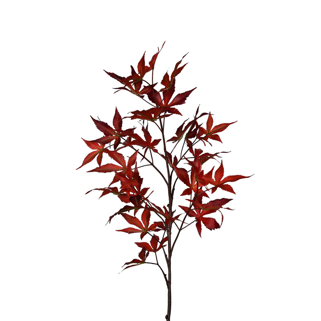 JAPANESE MAPLE LEAF BRANCH - 36 INCH - RED