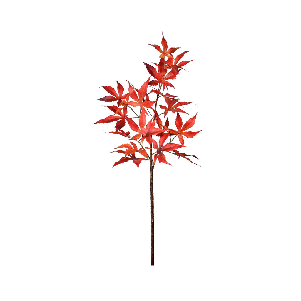 JAPANESE MAPLE LEAF STEM - 28 INCH - ORANGE