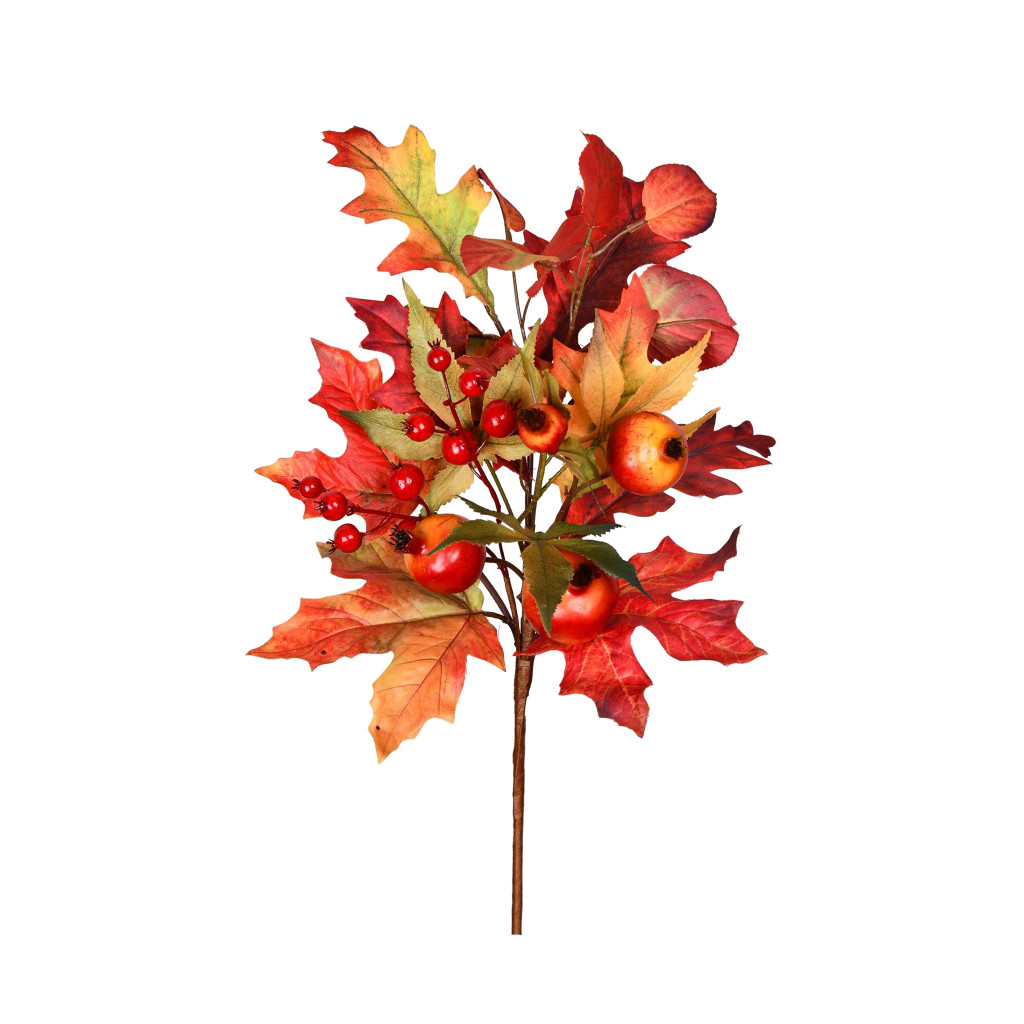 FALL LEAF AND POMEGRANATE BERRY PICK - 18 INCH
